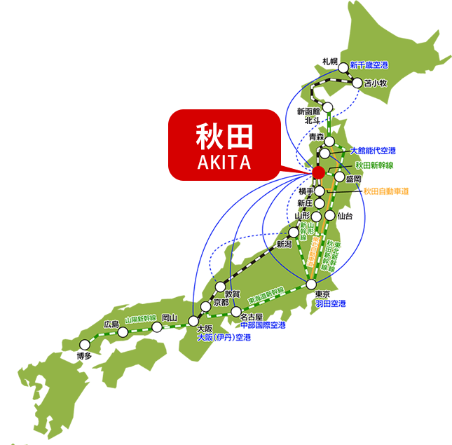 秋田地圖