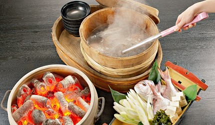 男鹿半島鄉土料理石燒海鮮鍋