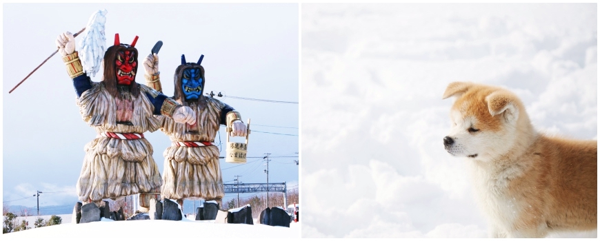 可愛秋田犬與男鹿的生剝鬼namahage