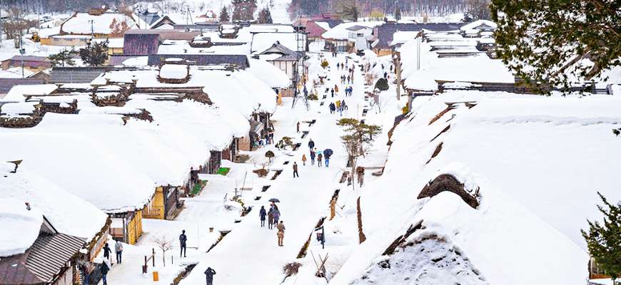 東京出發!日本三大茅葺屋福島大內宿雪祭、會津繪蠟燭祭兩日遊