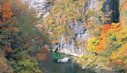 東北自駕賞楓景點岩手猊鼻溪